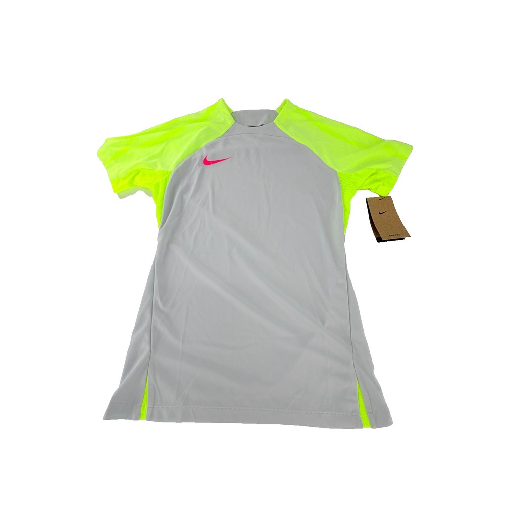 Nike Dri-FIT Strike Women’s Soccer Top Small S Platinum/Green DX0517-043 New